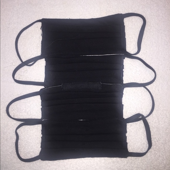 MOM MADE FACE MASK 4 BLACK MASKS - Picture 3 of 3